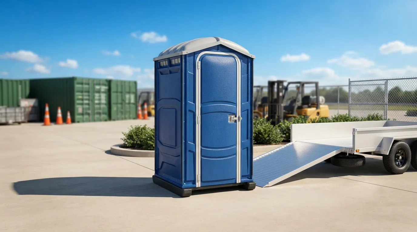 Portable restroom units ready for delivery in Sandy, UT